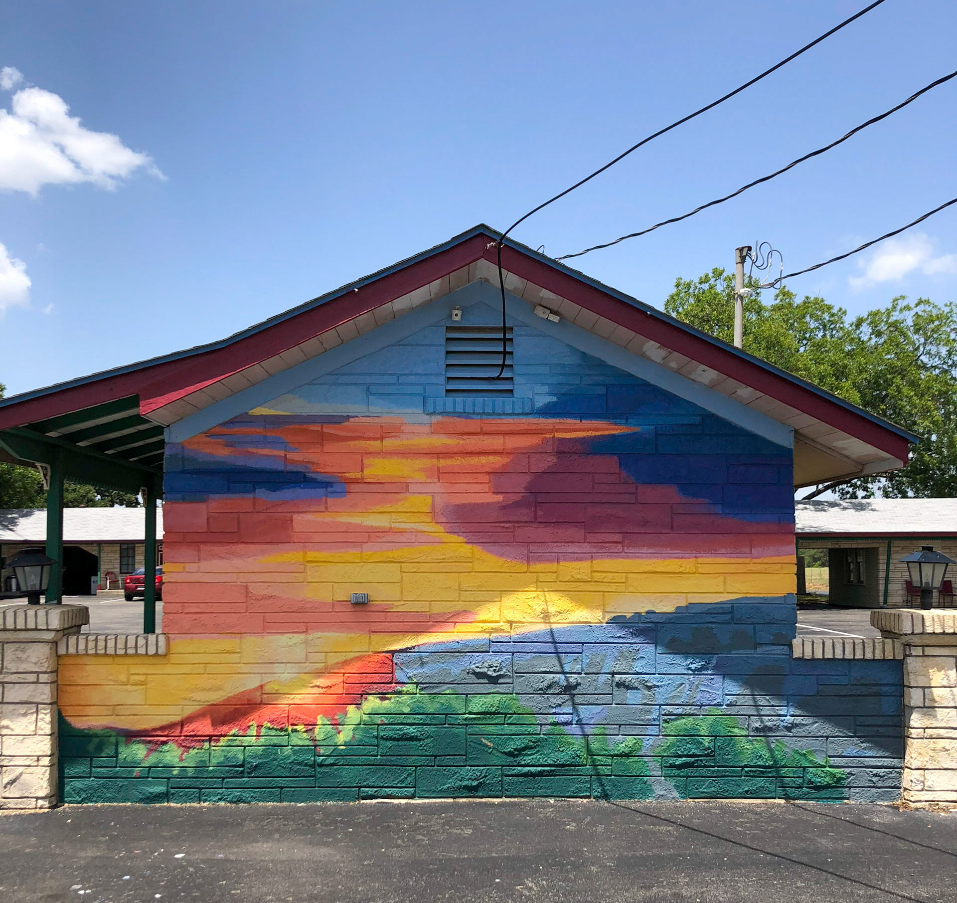 Sunset, Located at Hotel Kitsmiller, Fredricksburg, TX