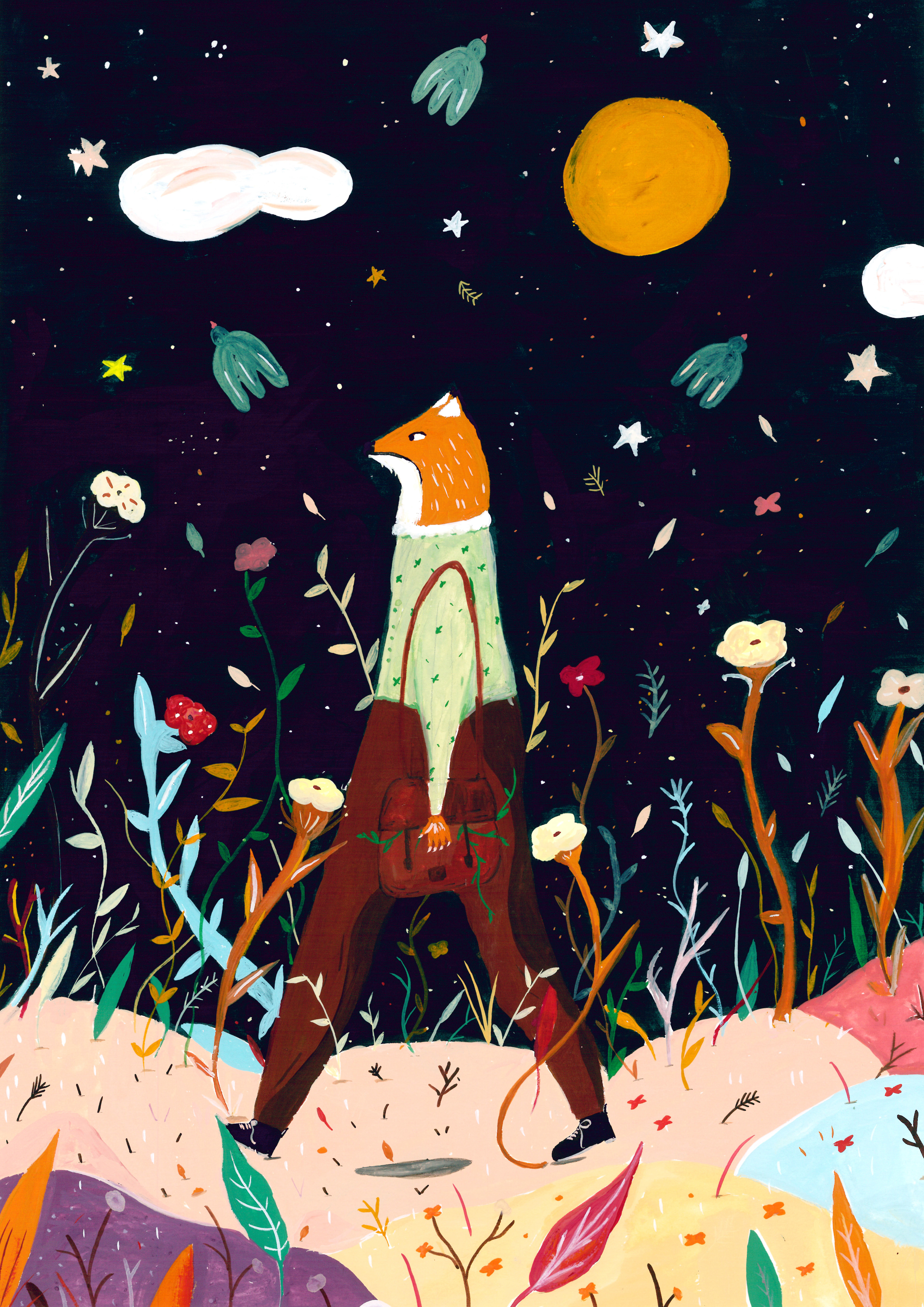 illustration réalisé a la gouache