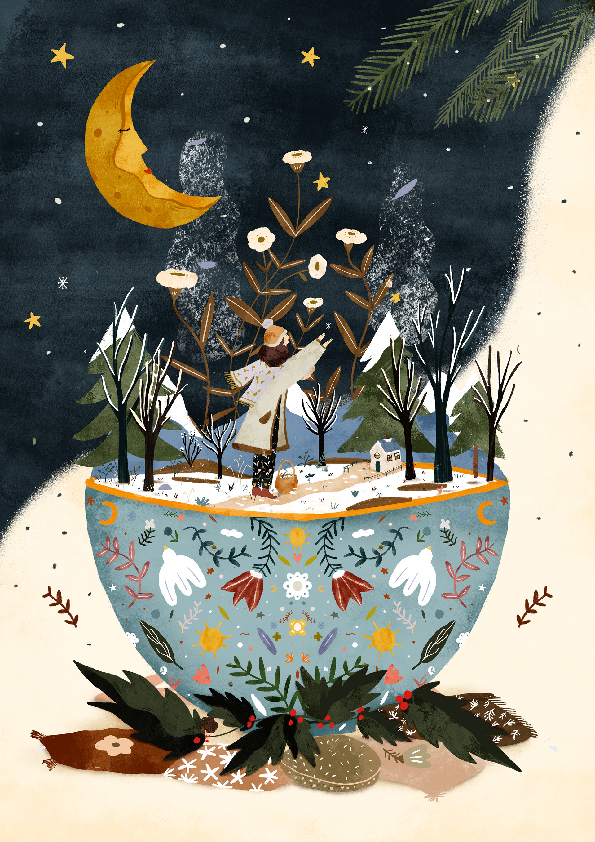 Illustration pour Holi Magzine