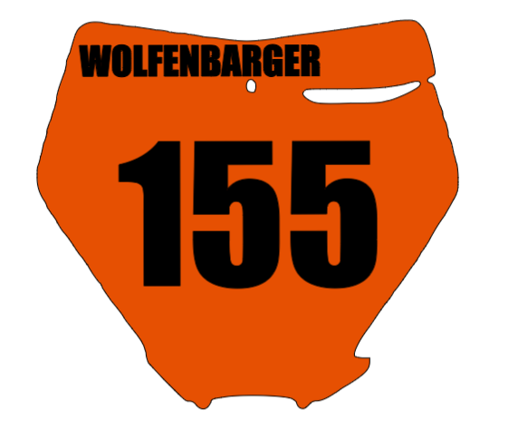 Motocross Number Plate Sticker