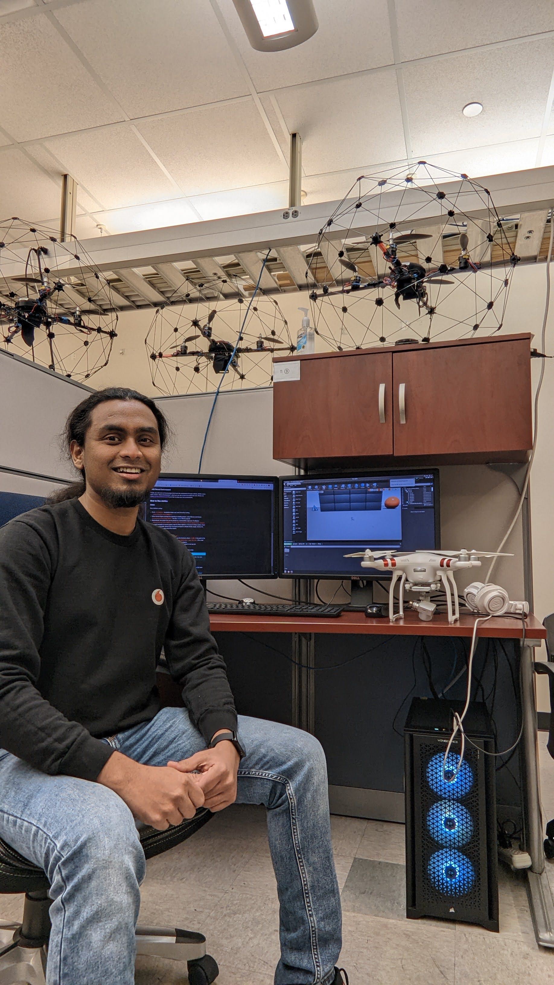 Image of myself in my lab
