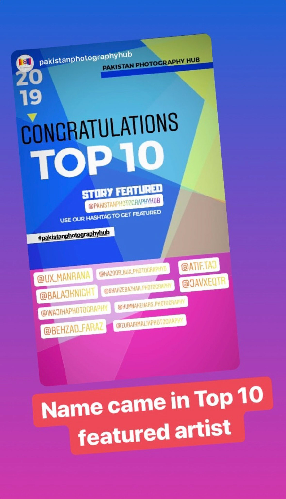They choosed top 10 of their favourite photographers.