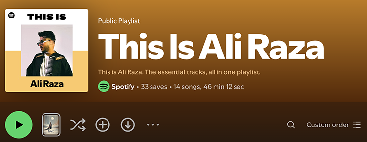 Spotify canvas video and image content creator in Lahore Pakistan.
