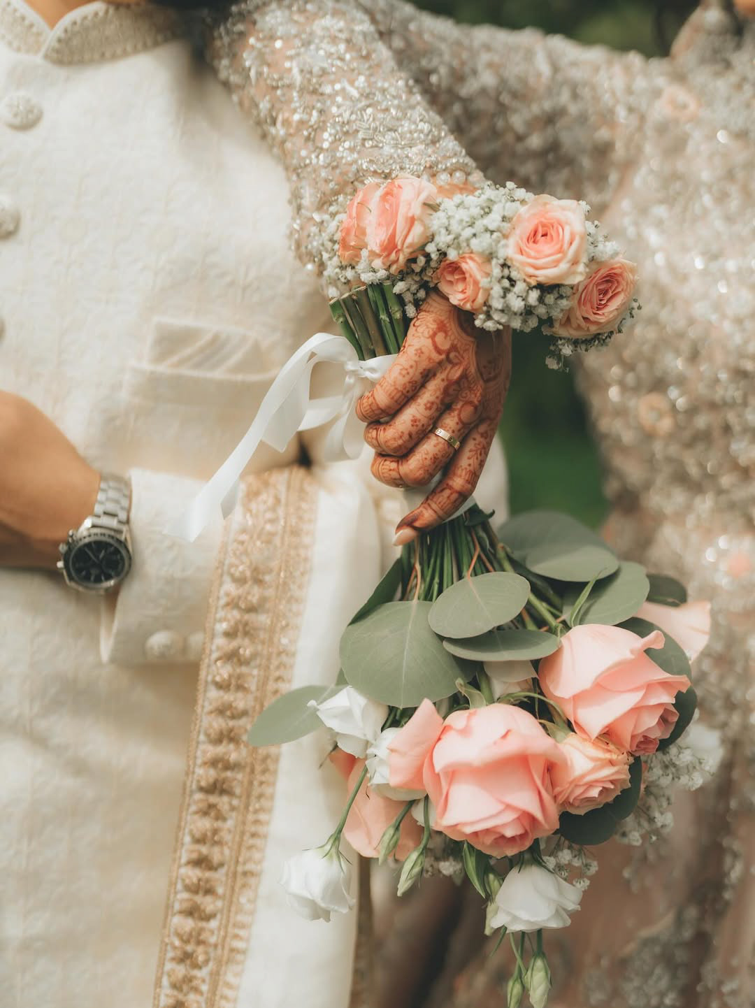 Editorial bridal portrait with natural lighting and soft tones.