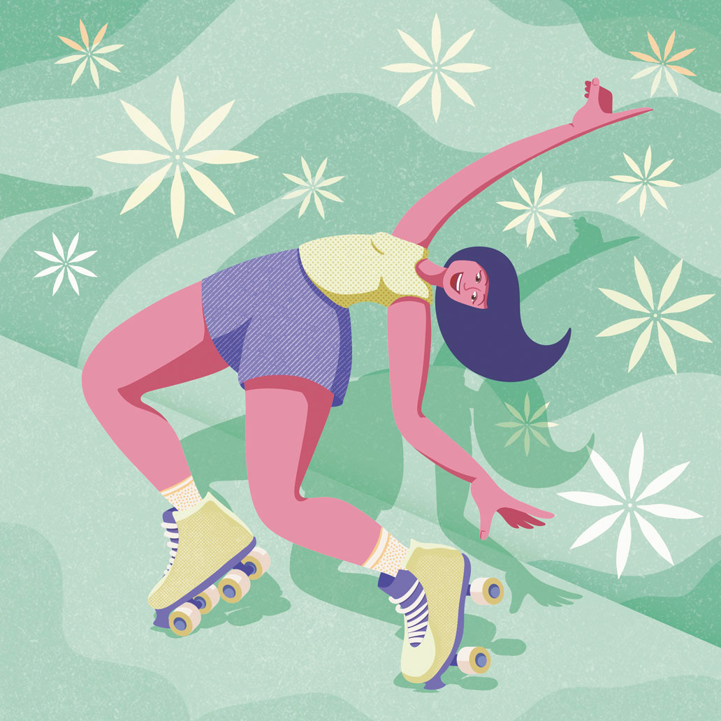 Rollerblades Illustration