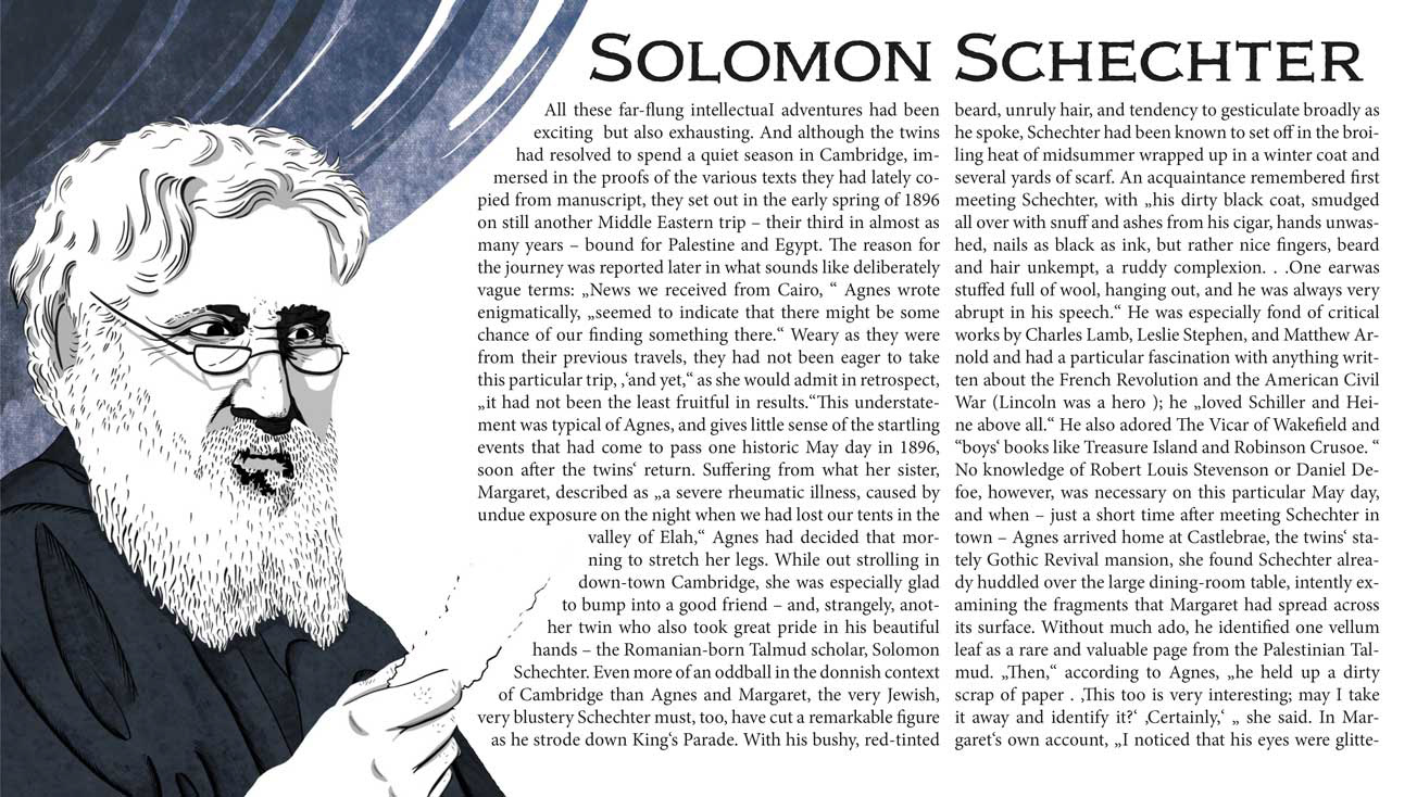 "Manuscript Hunters - Solomon Schechter" Kooperationprojekt mit dem Institut für den Nahen und Mittleren Osten der Ludwig-Maximilians-Universität München unter der Leitung von Prof. Dr. Ronny Vollandt und seinem Team