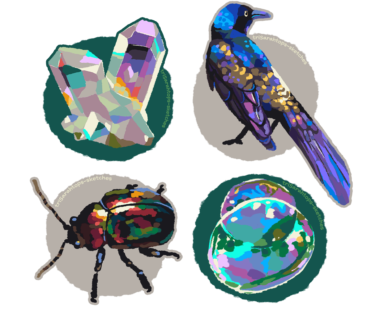 Iridescent studies; Digital