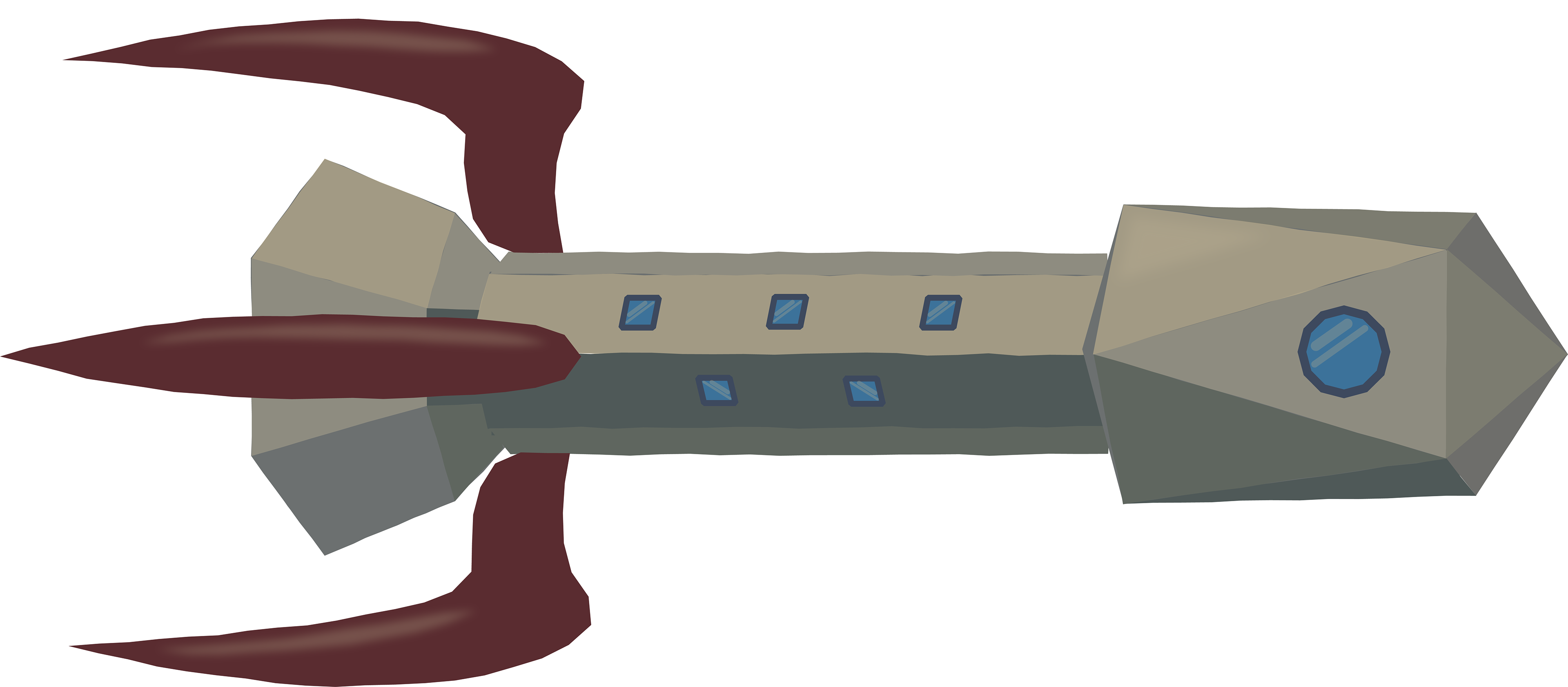 Bacteriophage Ship Illustration