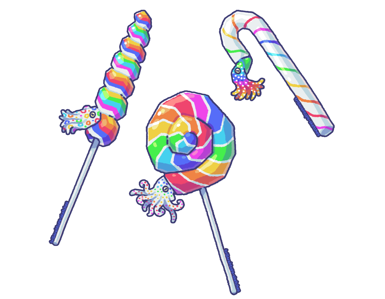 Candy Ammonites; Digital