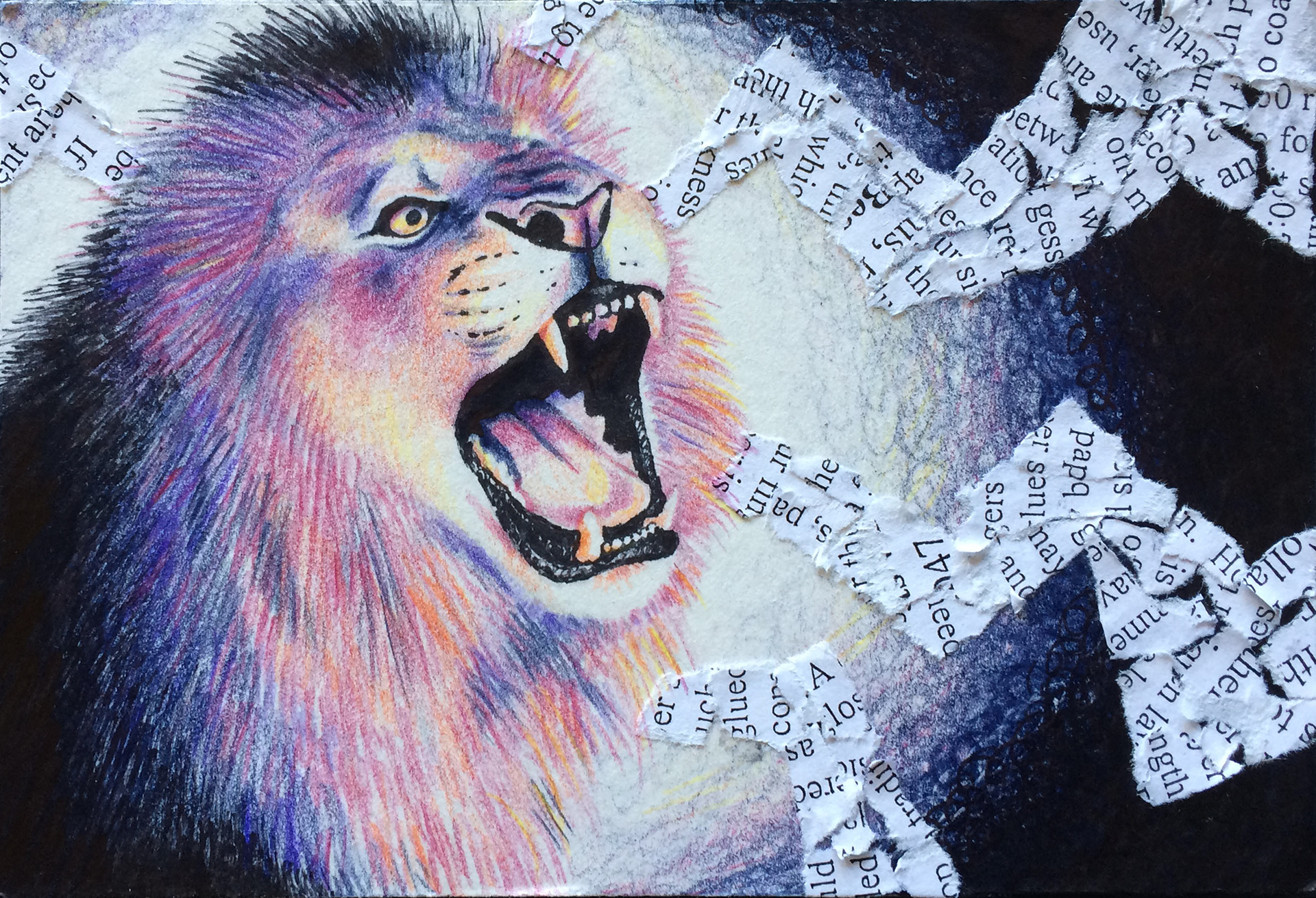 Roar; Mixed Media