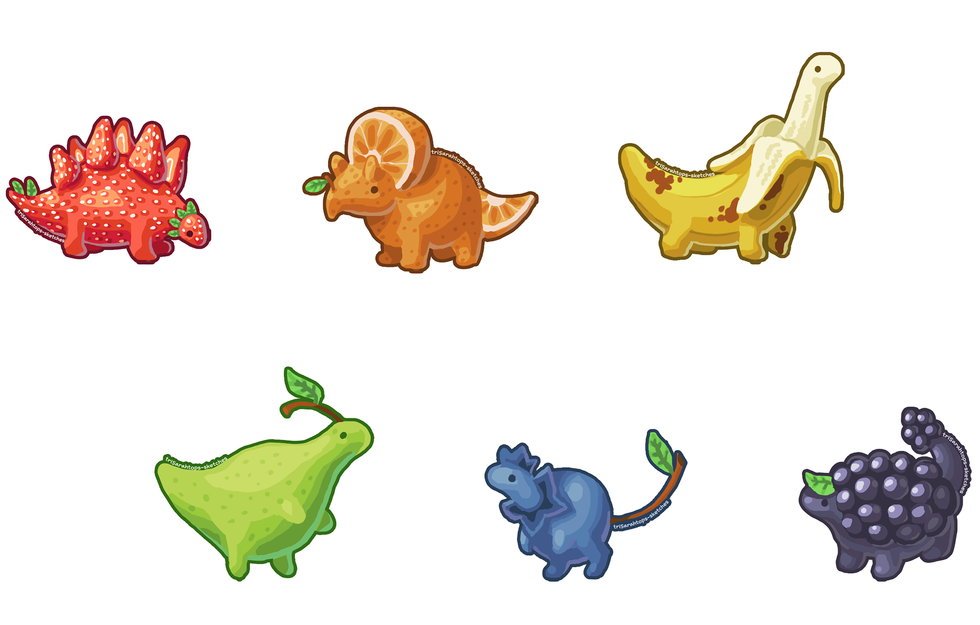Fruit Dinosaurs; Digital