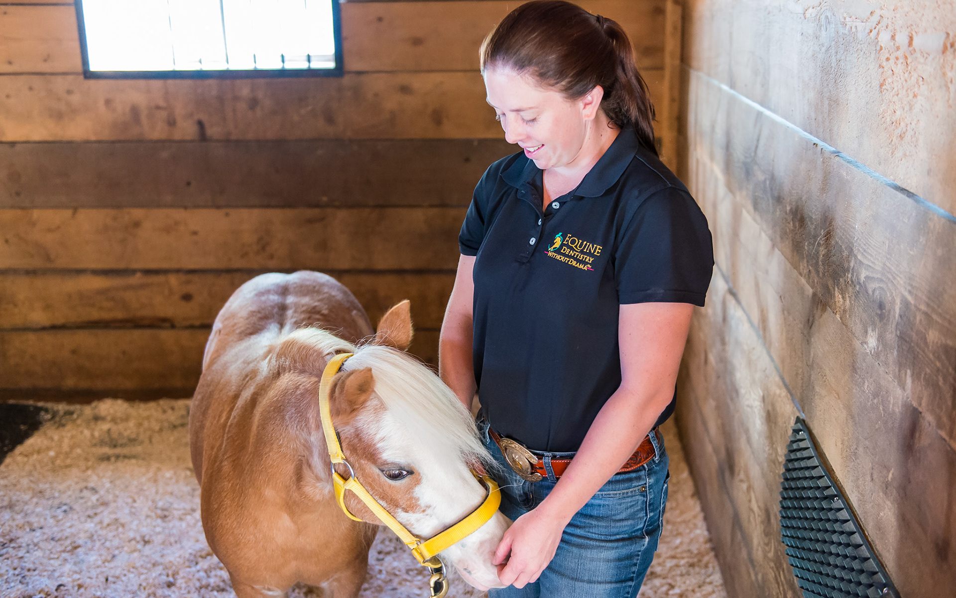 2/6 She has the Mini's attention and trust.