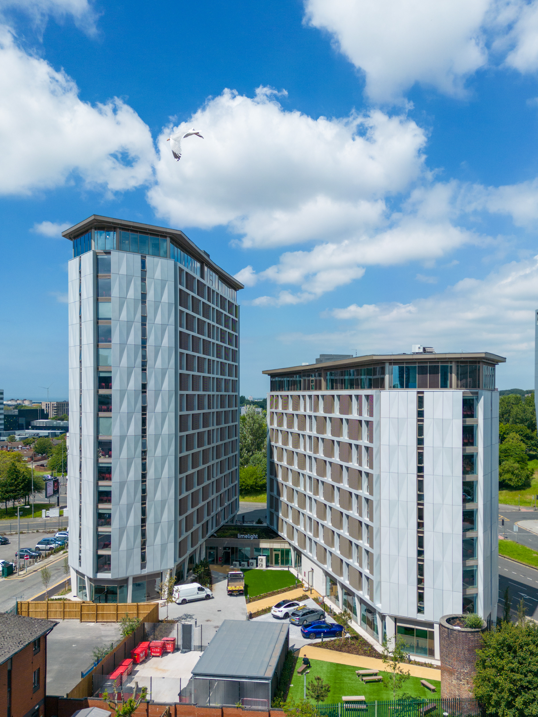Commercial drone photography in Liverpool City Centre