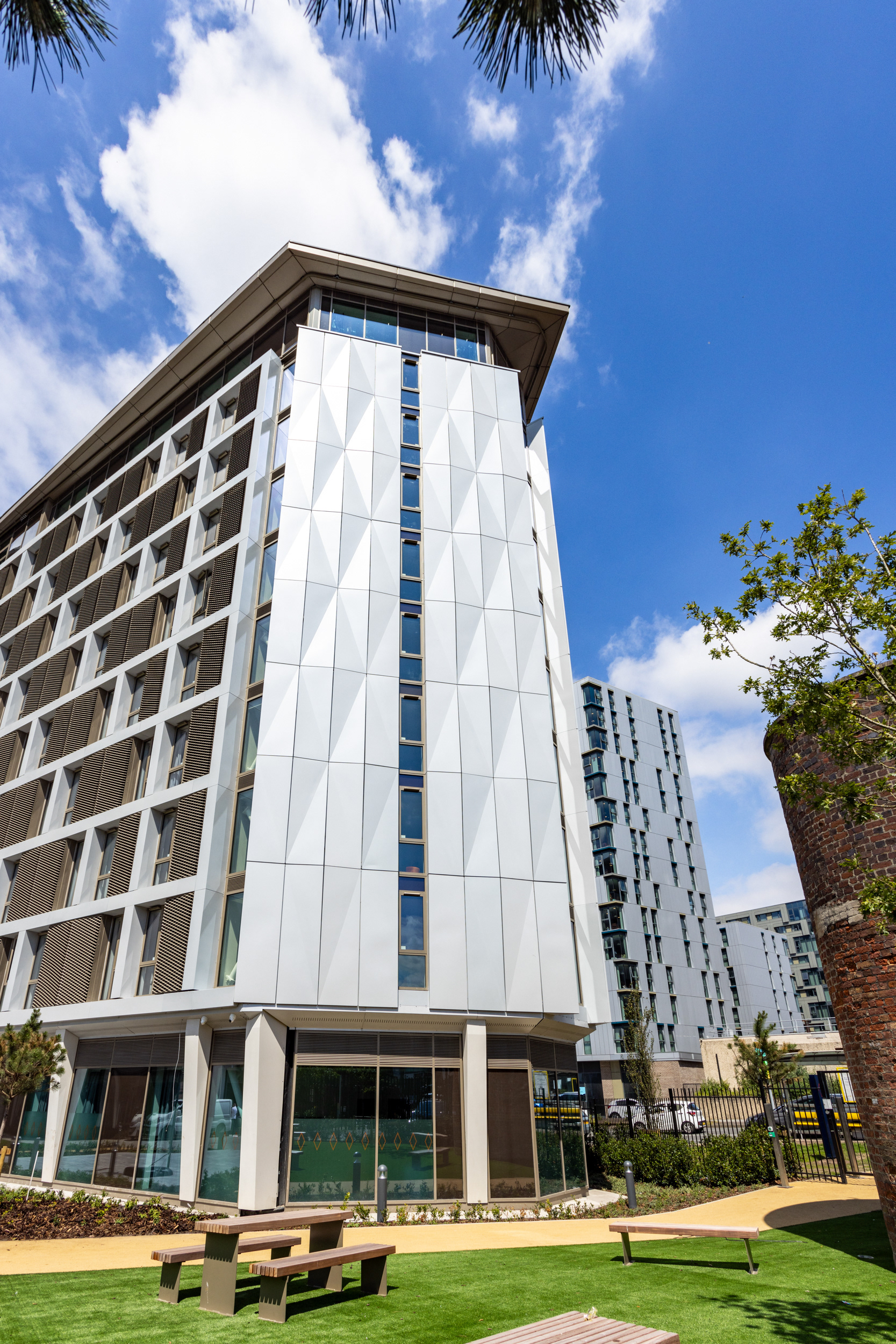 Cladding photography for construction project