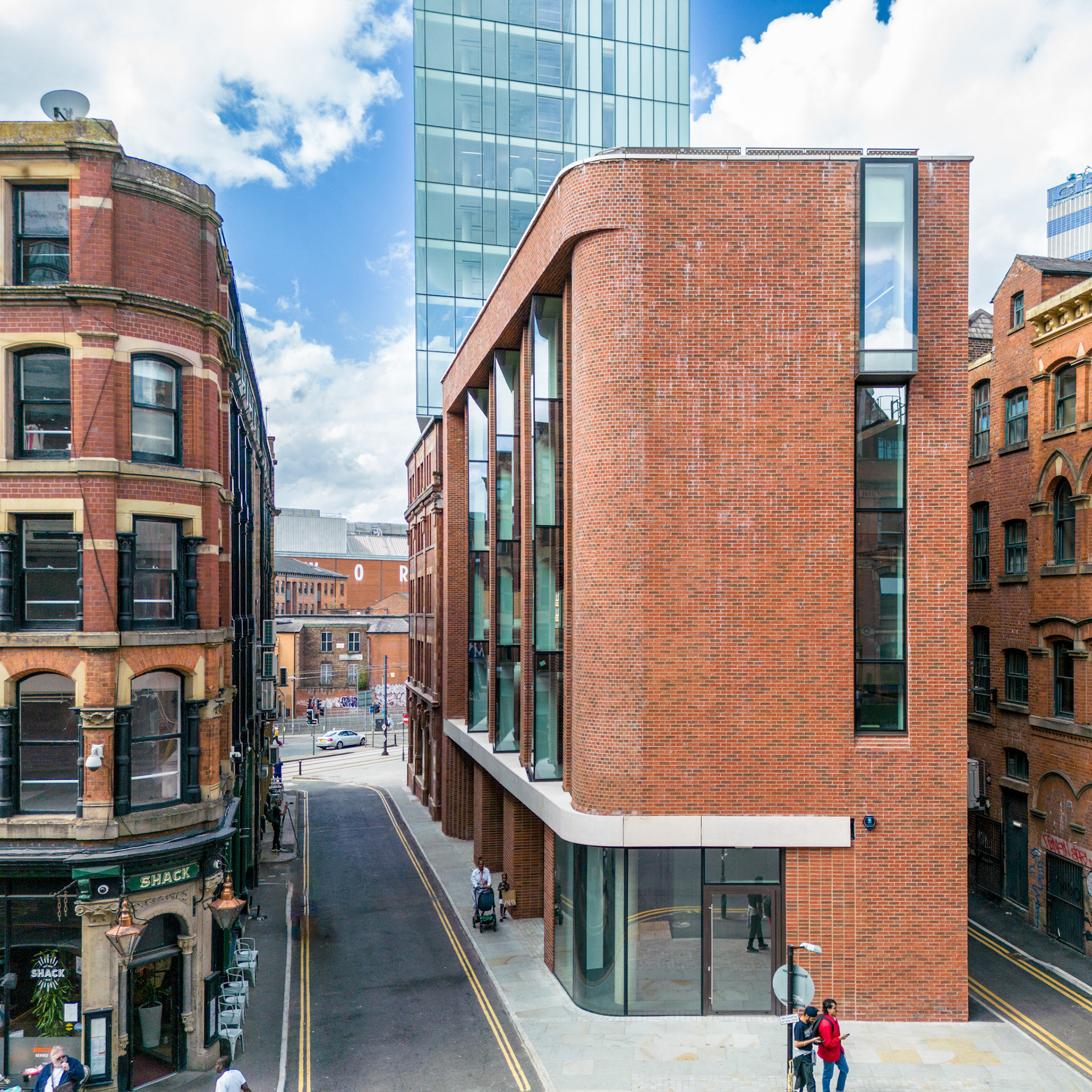 Manchester City Centre drone photo