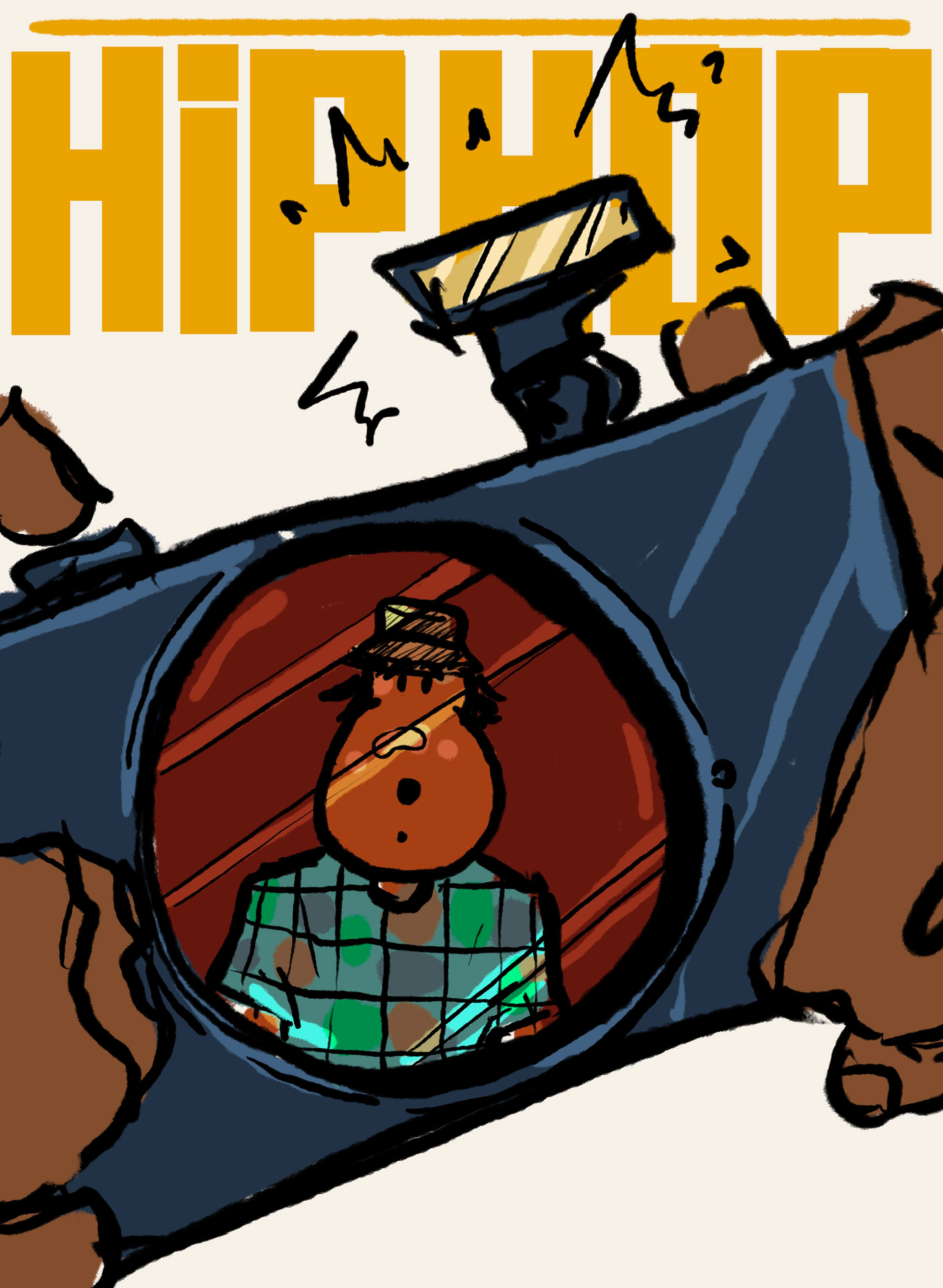 Hip-Hop Connection cover sketch 2