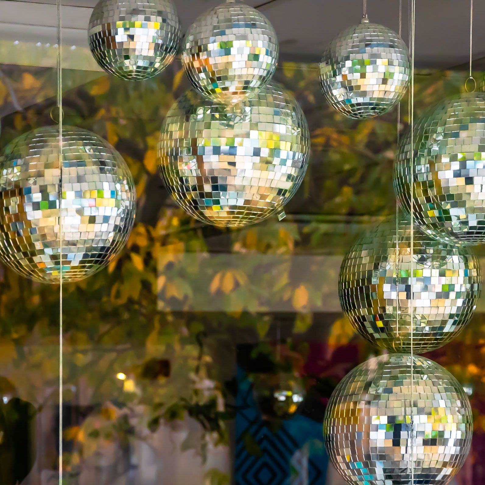 Disco ball reflections