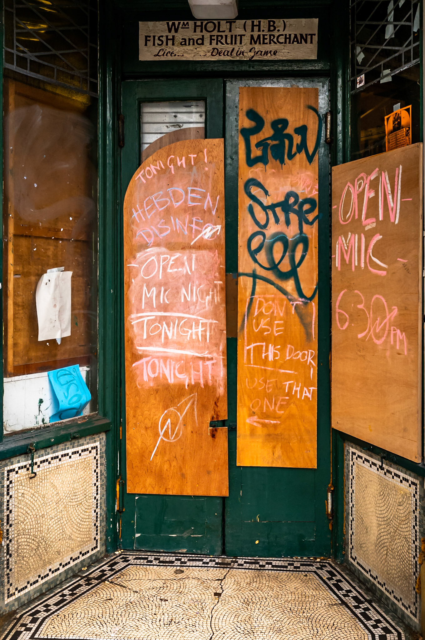 Use the other door