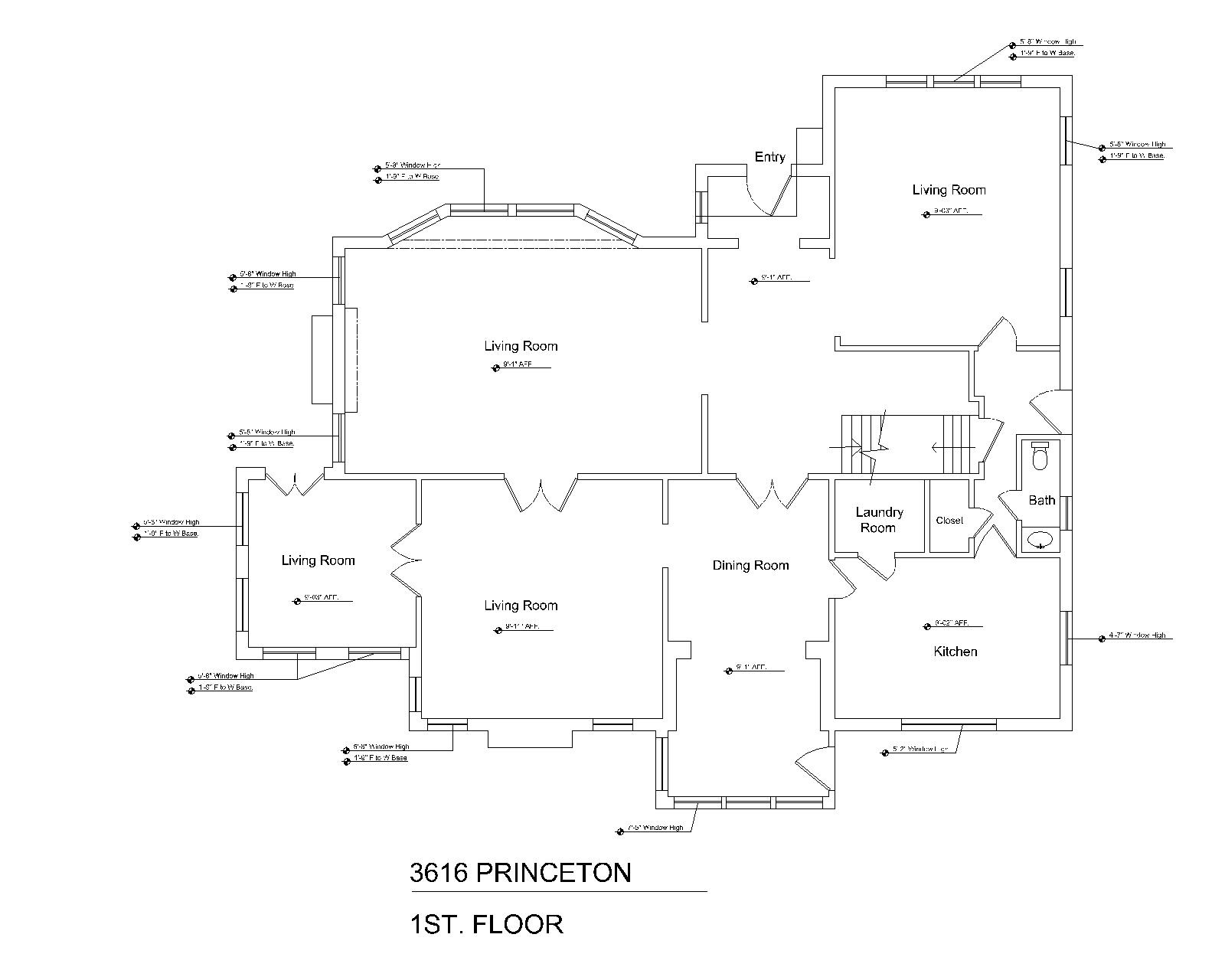 Existing Conditions Floor Plan Survey