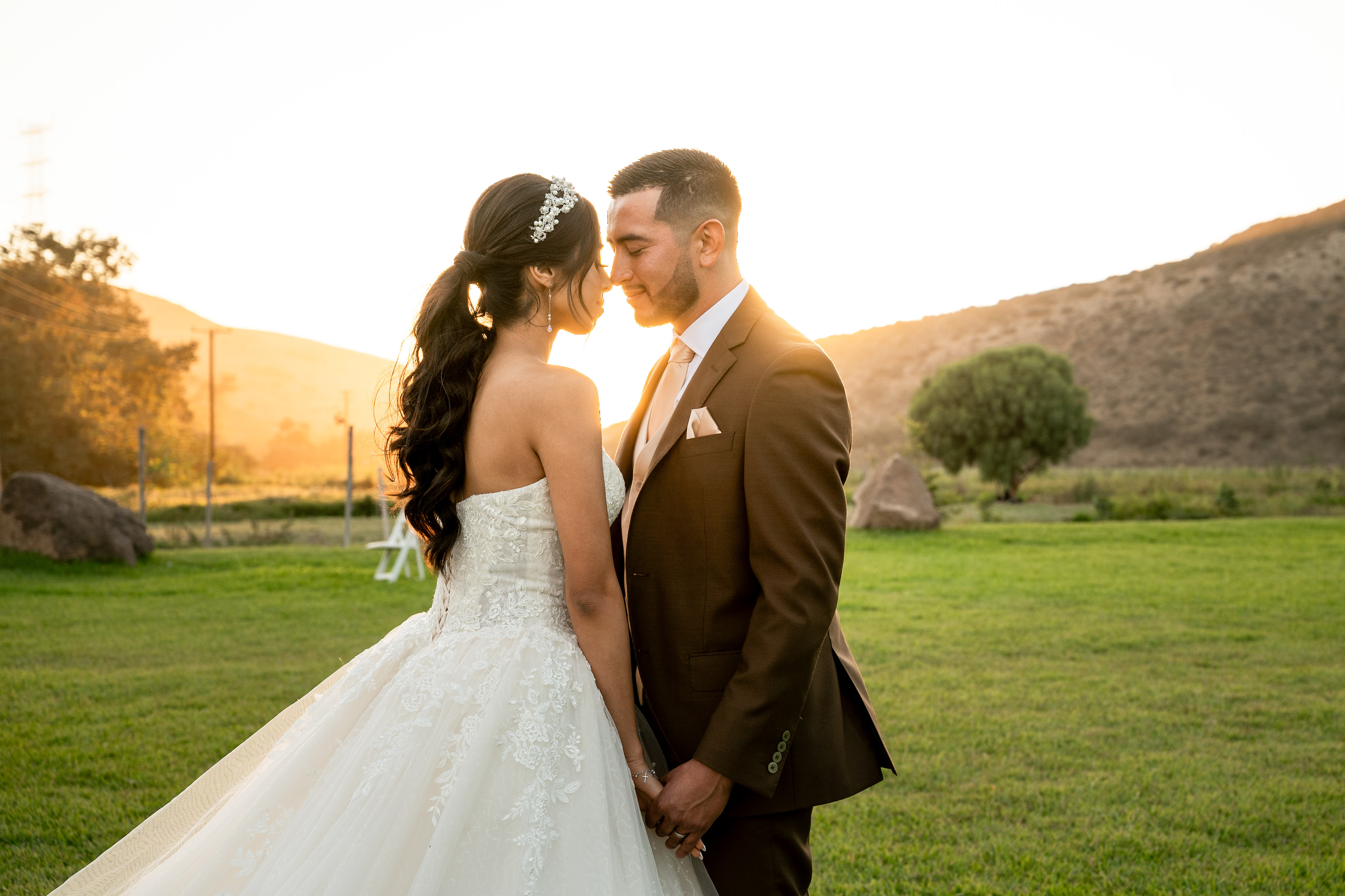 Momento especial de los novios (retrato privado)