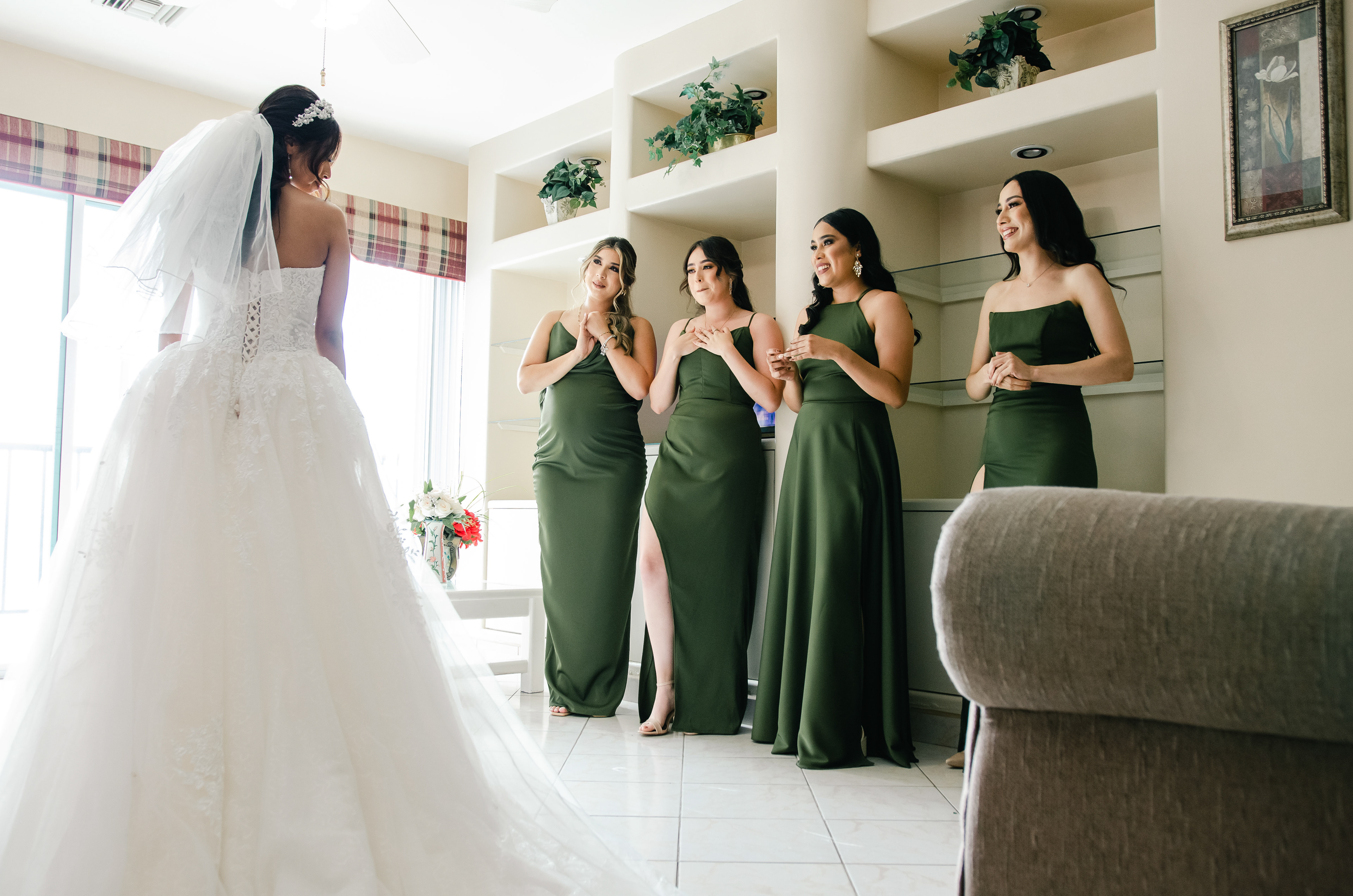 First look brides. 