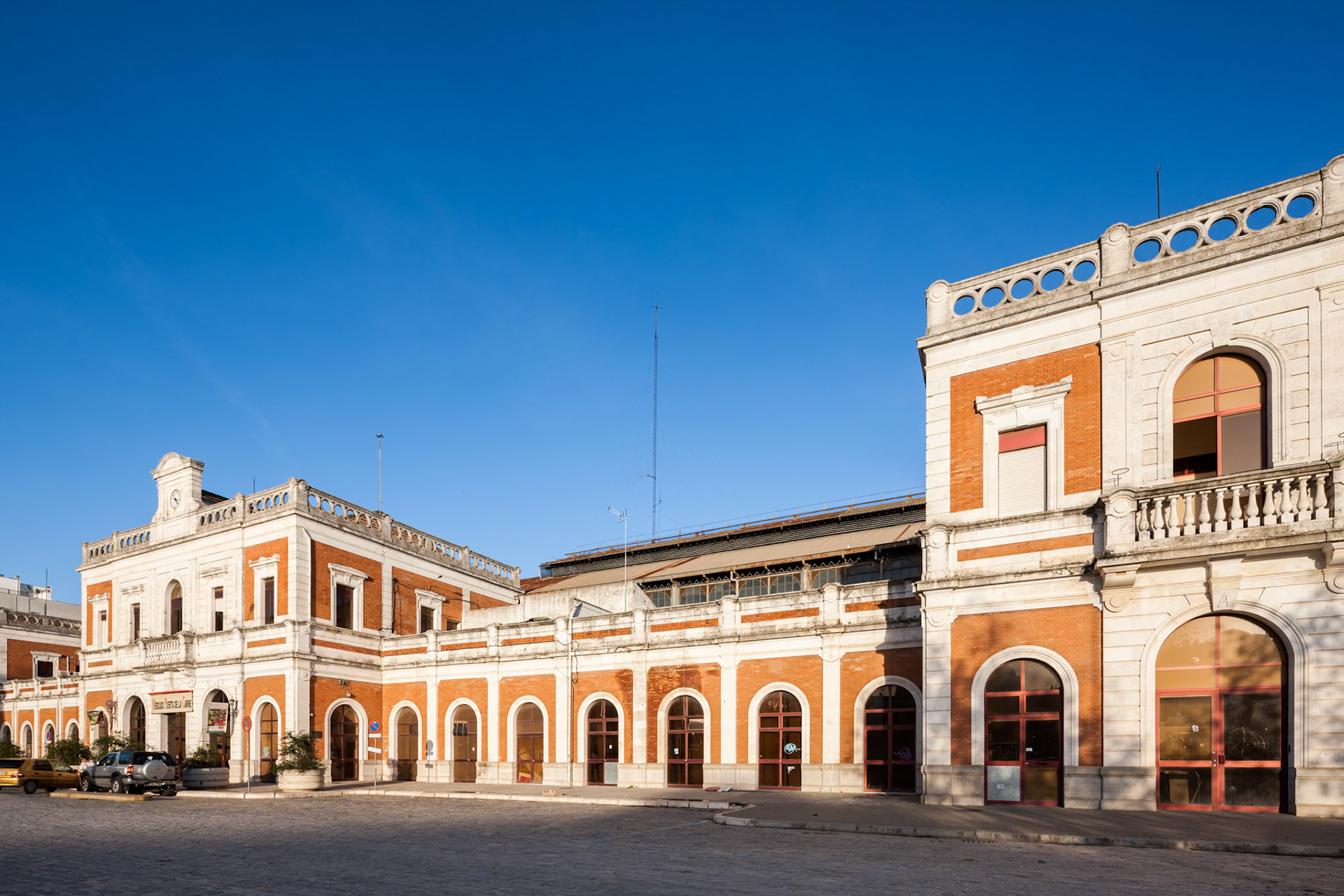 Former San Bernardo railroad station (or Estacion de Cadiz), nowadays Puerta de la Carne marketplace, Seville, Spain