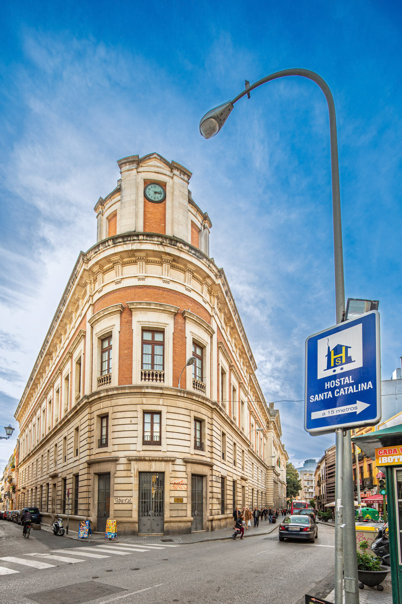 Seville, Spain, Dec 9 2012, The historic Former Palace of Justice showcases neoclassical architecture in Seville, now home to the Provincial Historical Archive.