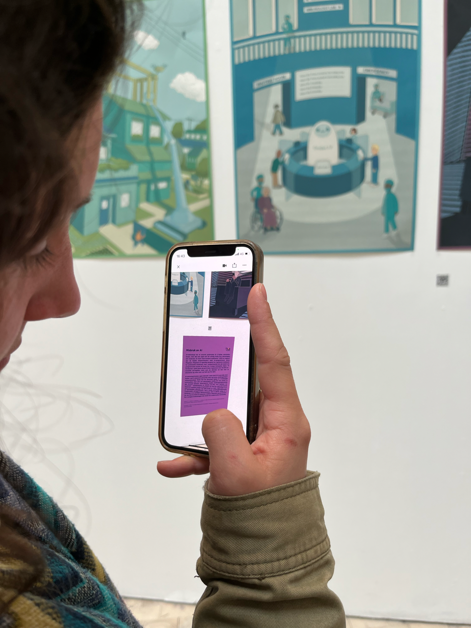 AR integrated text