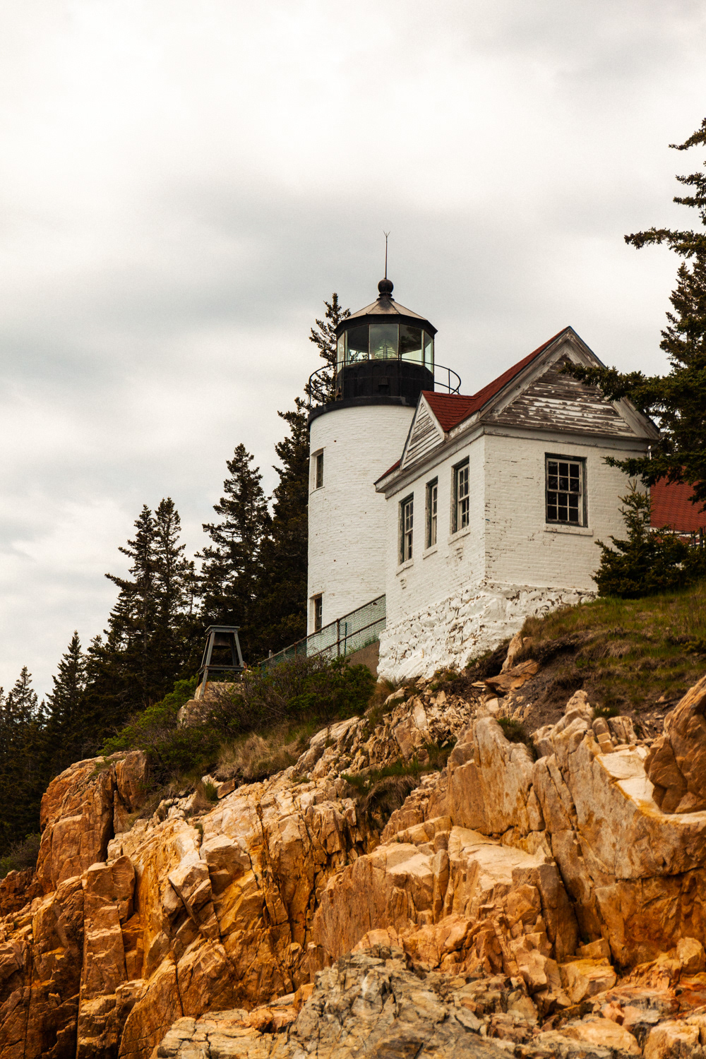 The Bass Harbor Head Lighthouse, it's tricky to get to.