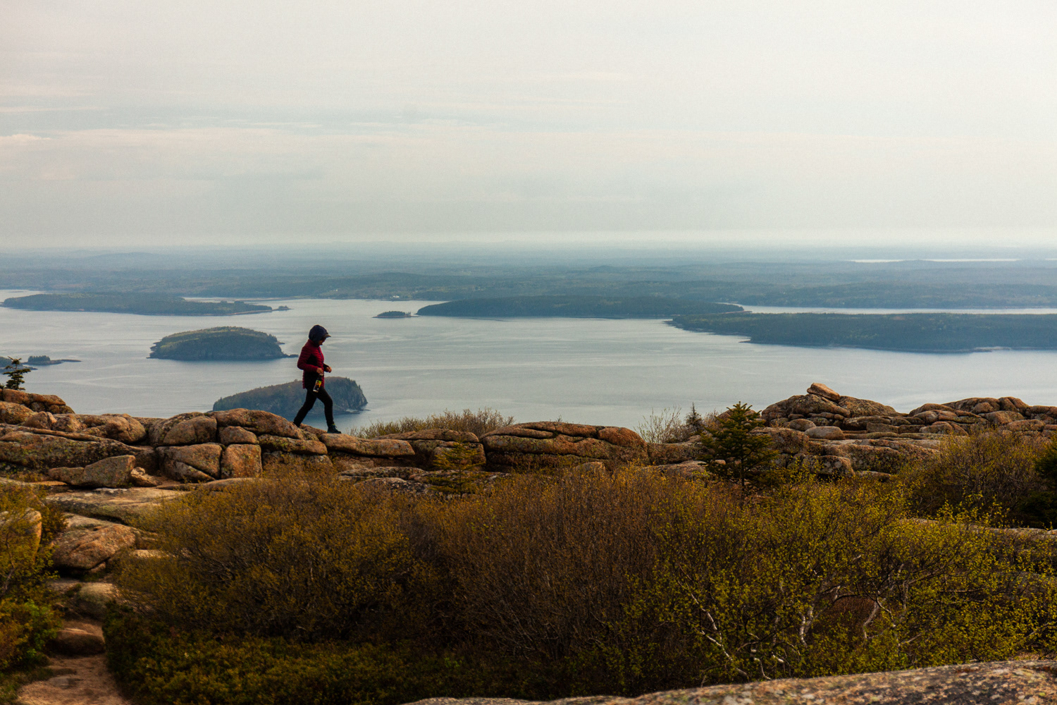 Atop Cadillac Mountain.