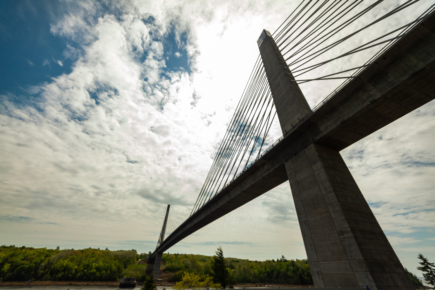 The Penobscot Narrows Bridge.