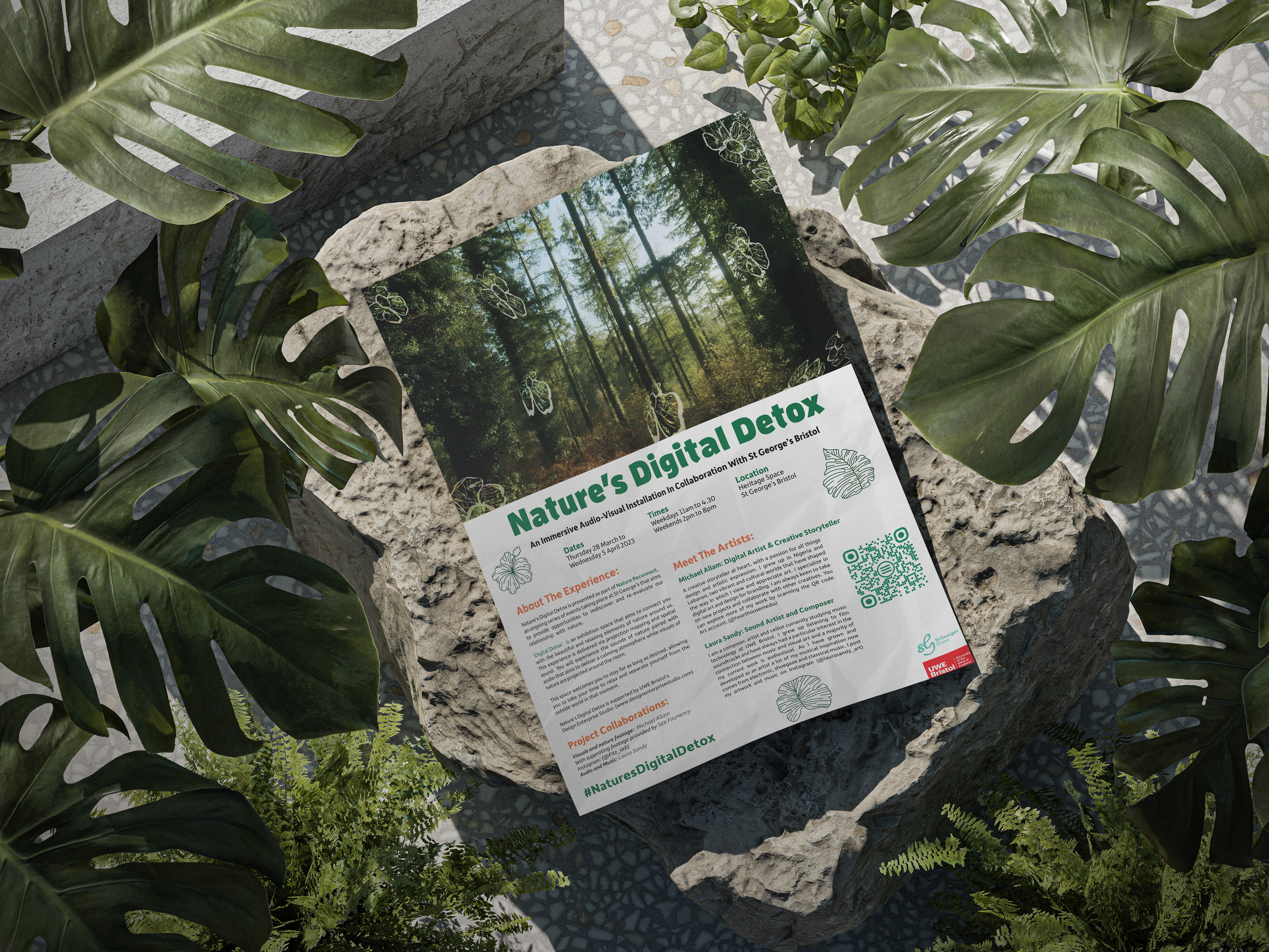 Event Info Poster Design Mockup