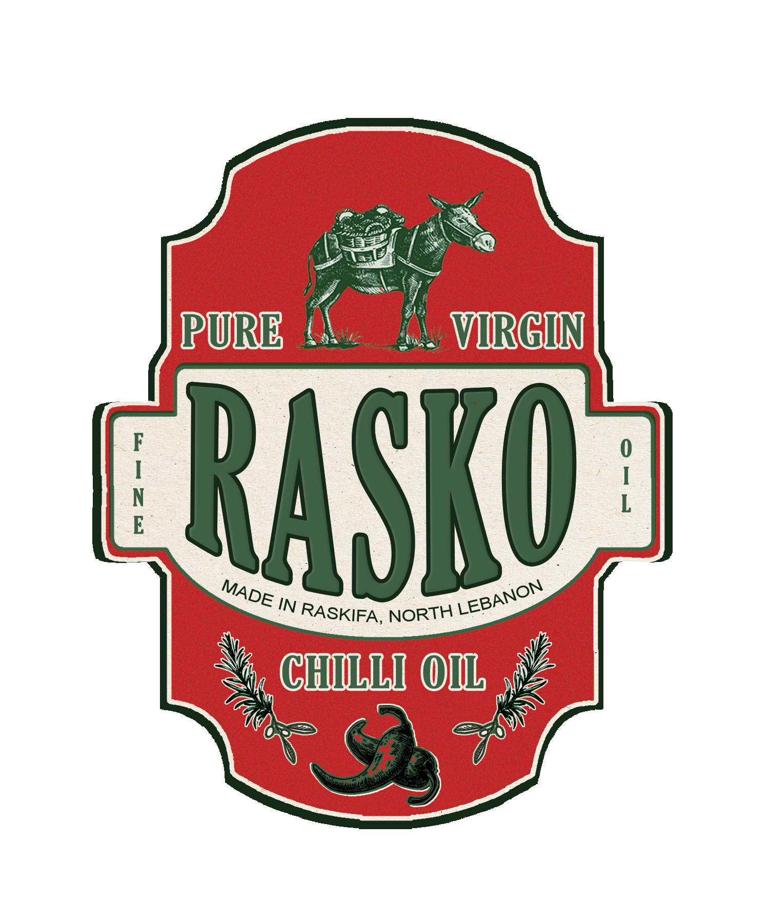 RASKO Chili Oil Bottle Logo