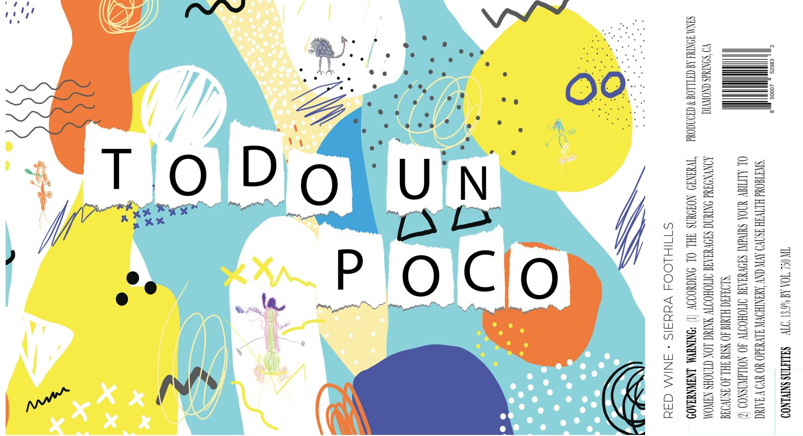 Todo un Poco label design