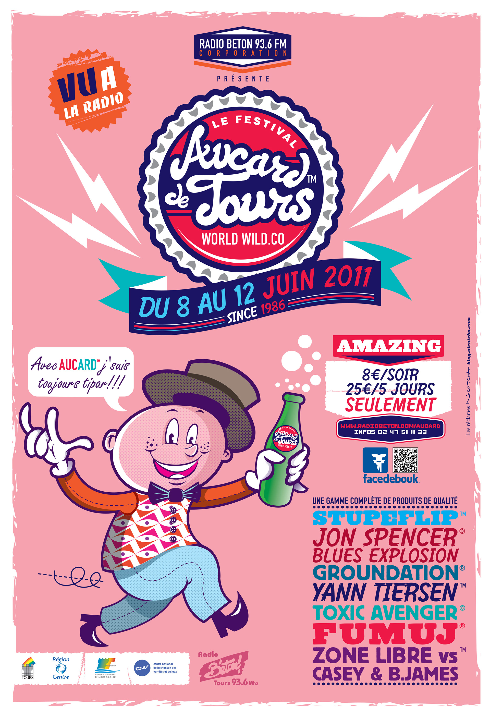 AUCARD DE TOURS 2011 - Affiche 120x176
