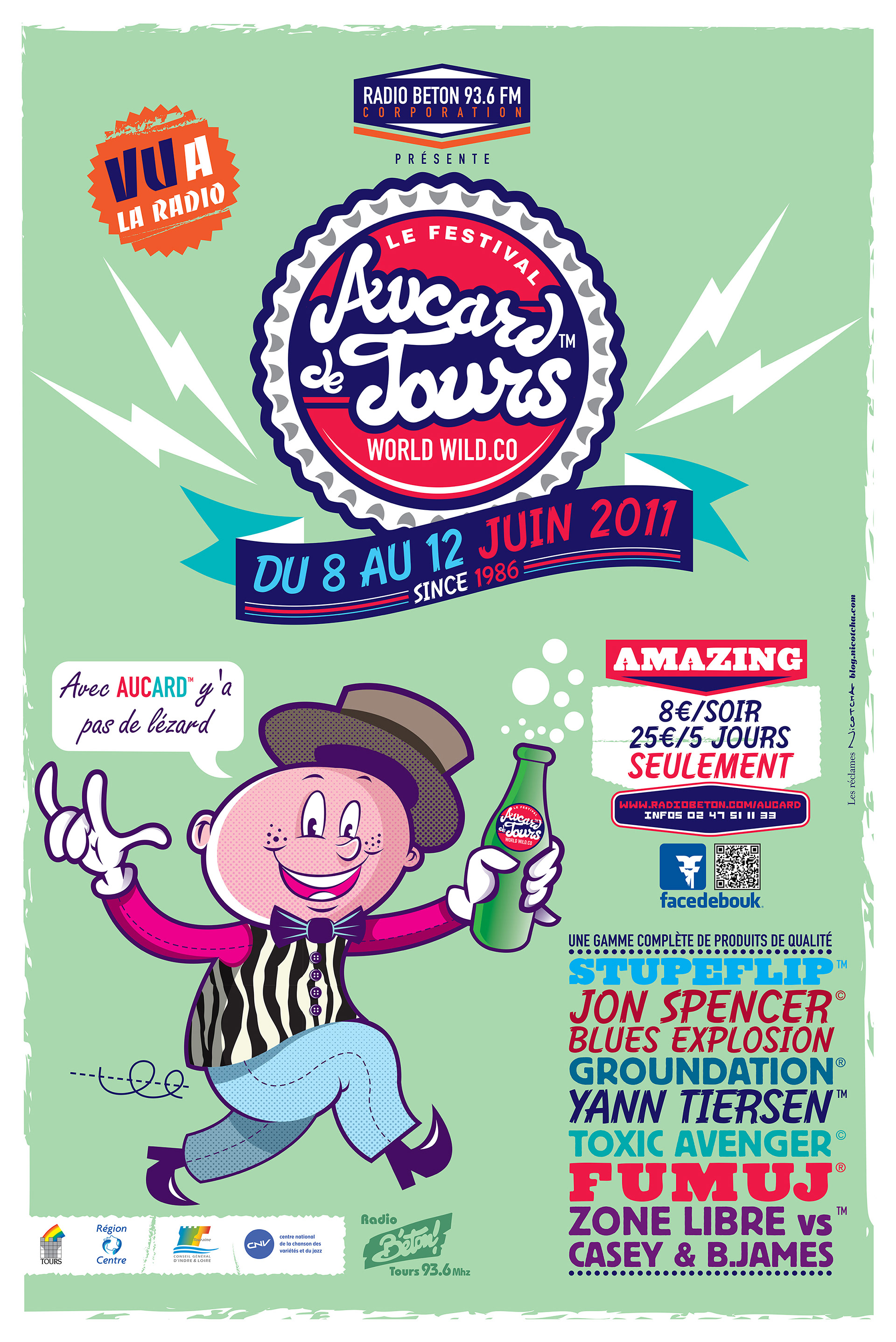 AUCARD DE TOURS 2011 - Affiche 80x120