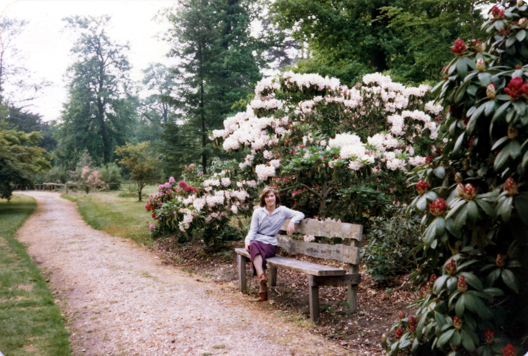 Lesley at Langley Park, Azalea Gardens, Summer 1980