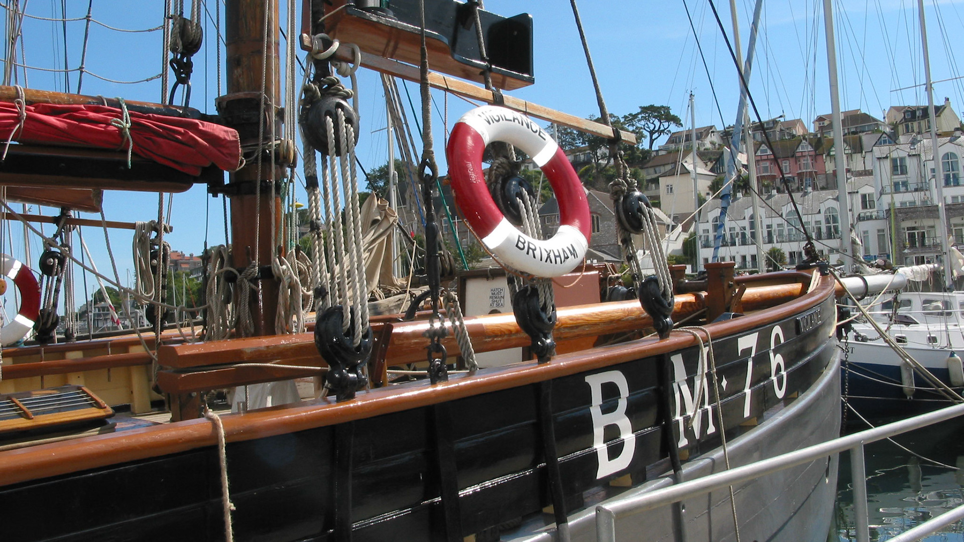 Vigilance in Brixham harbour