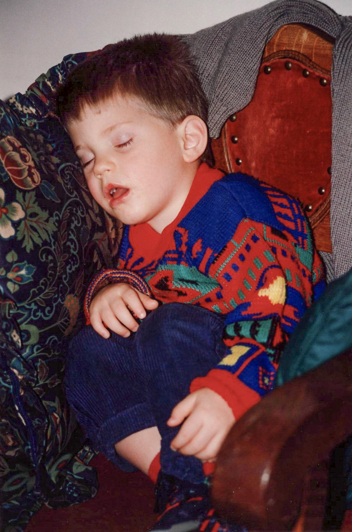 Little man, you've had a busy day