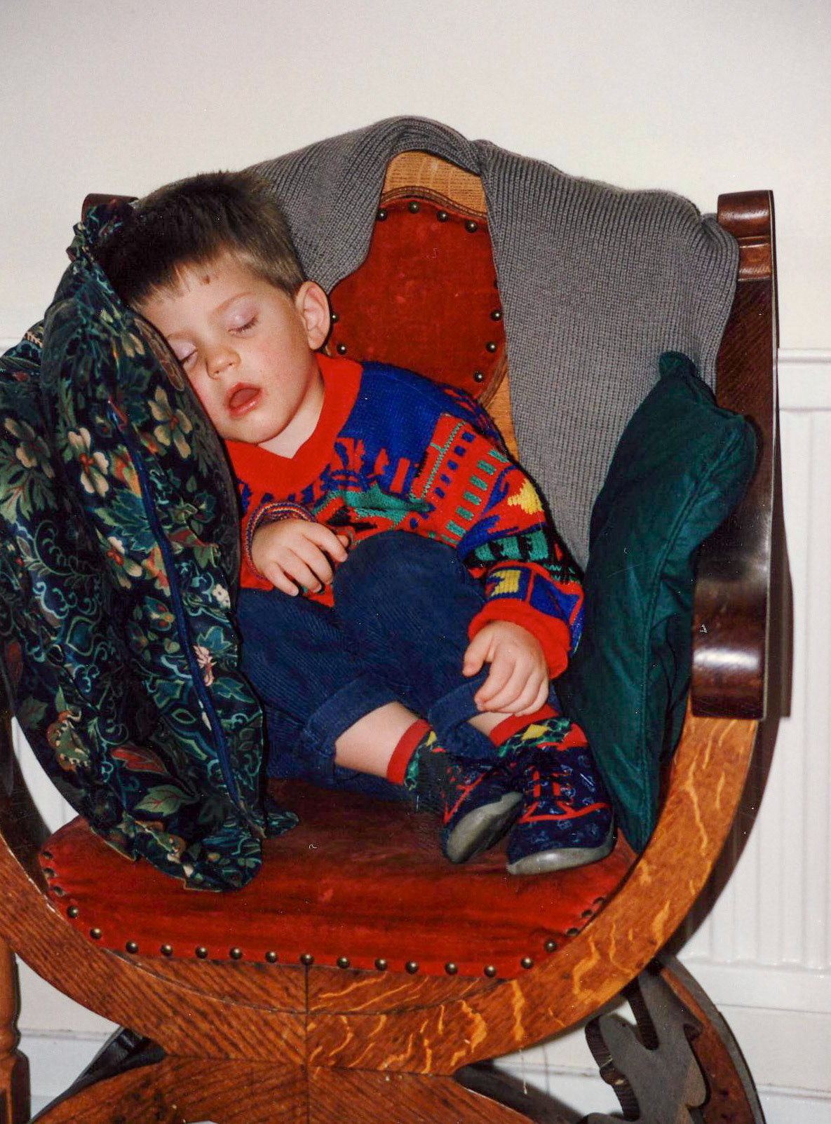 Little man, you've had a busy day