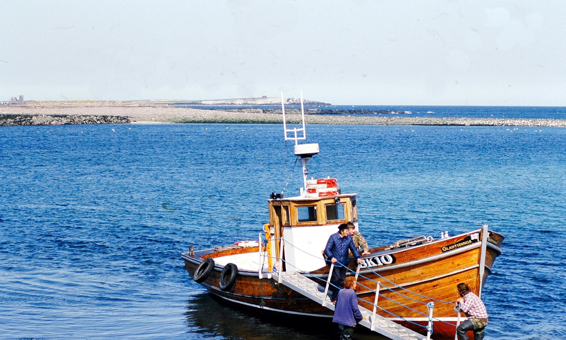 On the boat to the Farne Islands