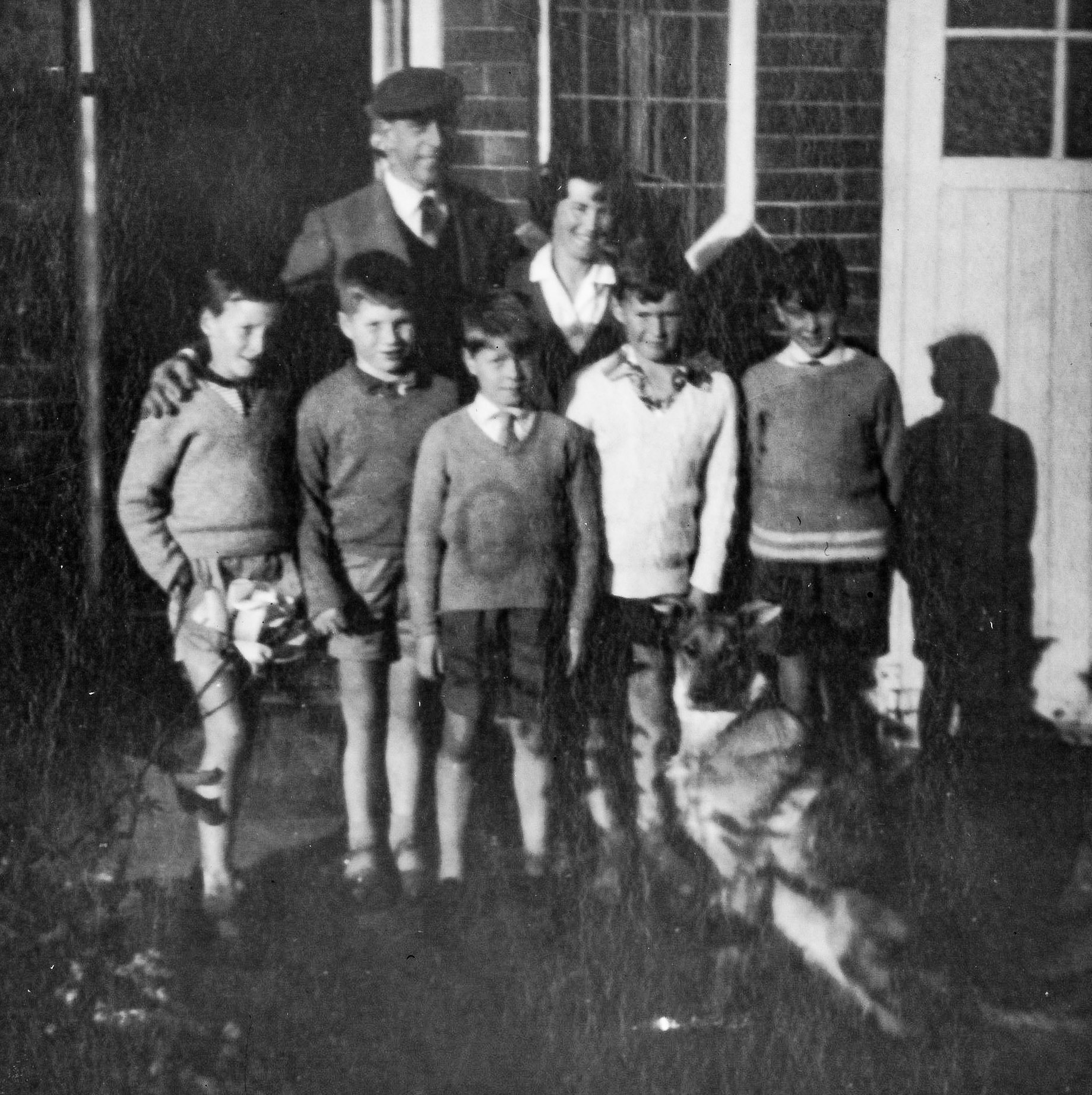 Robert Shackleton, Stuart Morton, Frank Hill, Colin, Irene, Howard, Colin's brother, Beauty