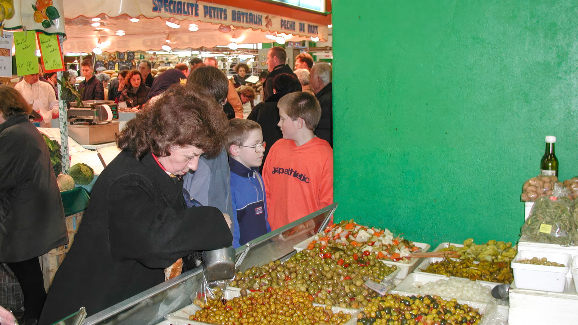 Olives in the market