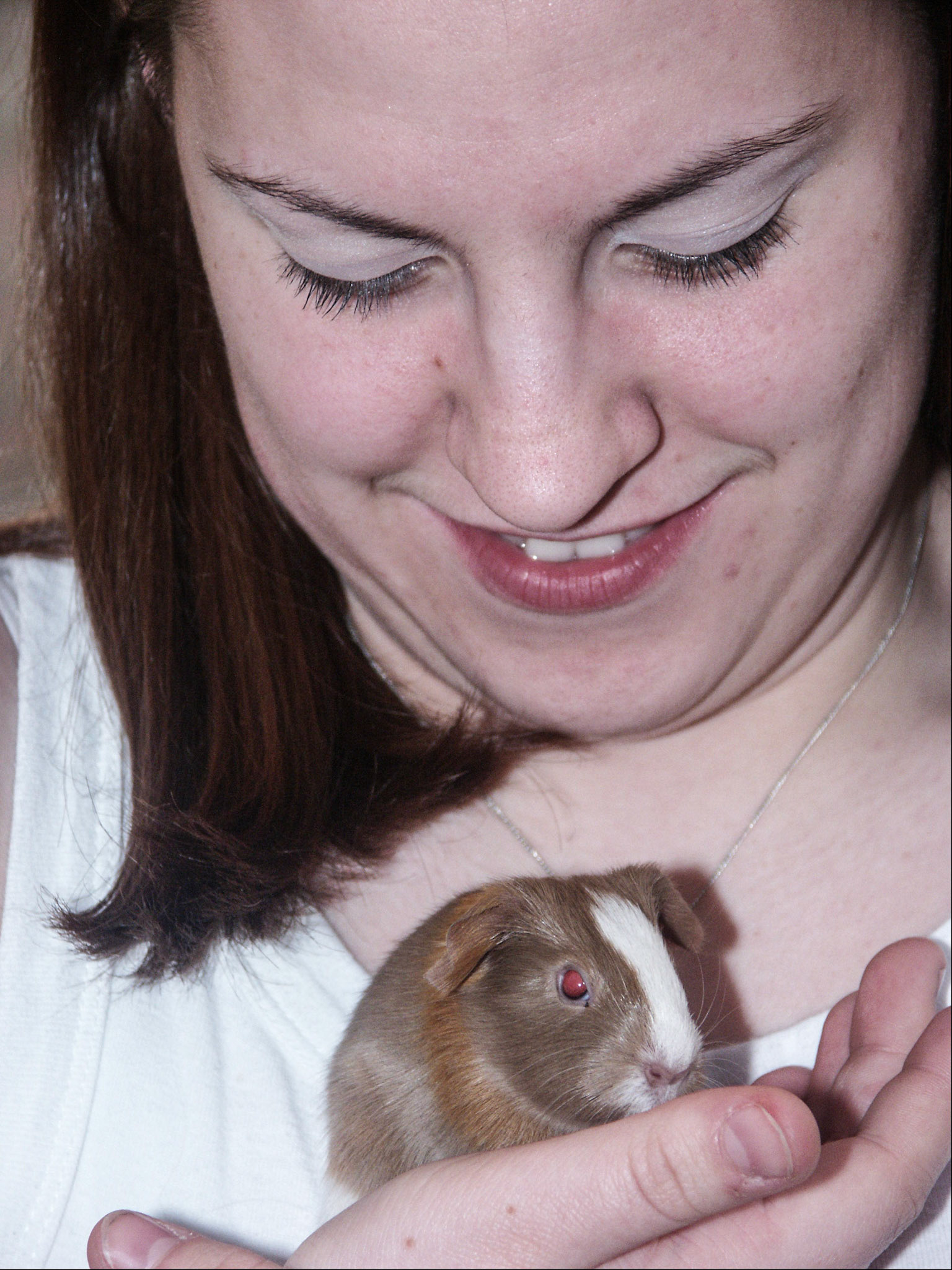 Vicki and guinea pig