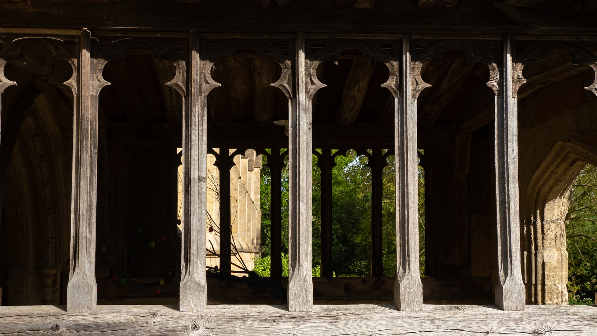 Outside Dorchester Abbey