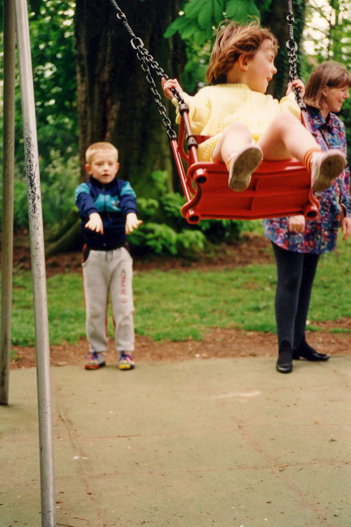 Victoria loved the swings