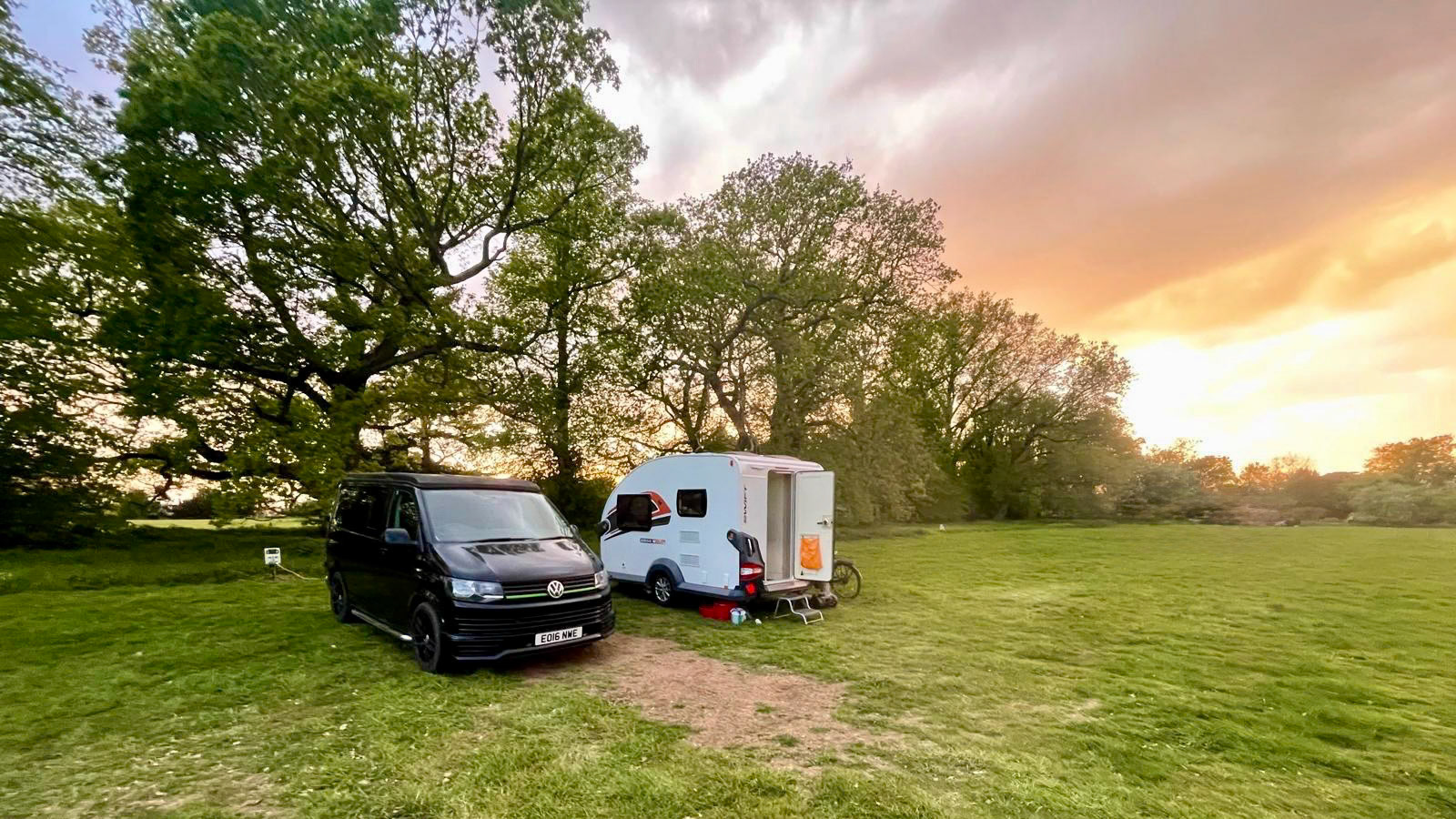 Campsite at Burcot Brook Lodge