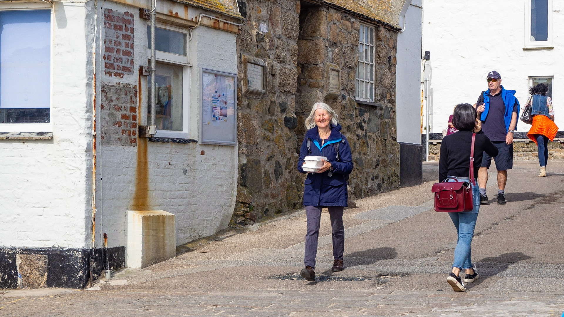 St Ives. The fish and chips lady. Hoorah!