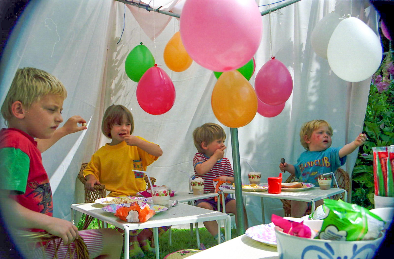 Party in the tent