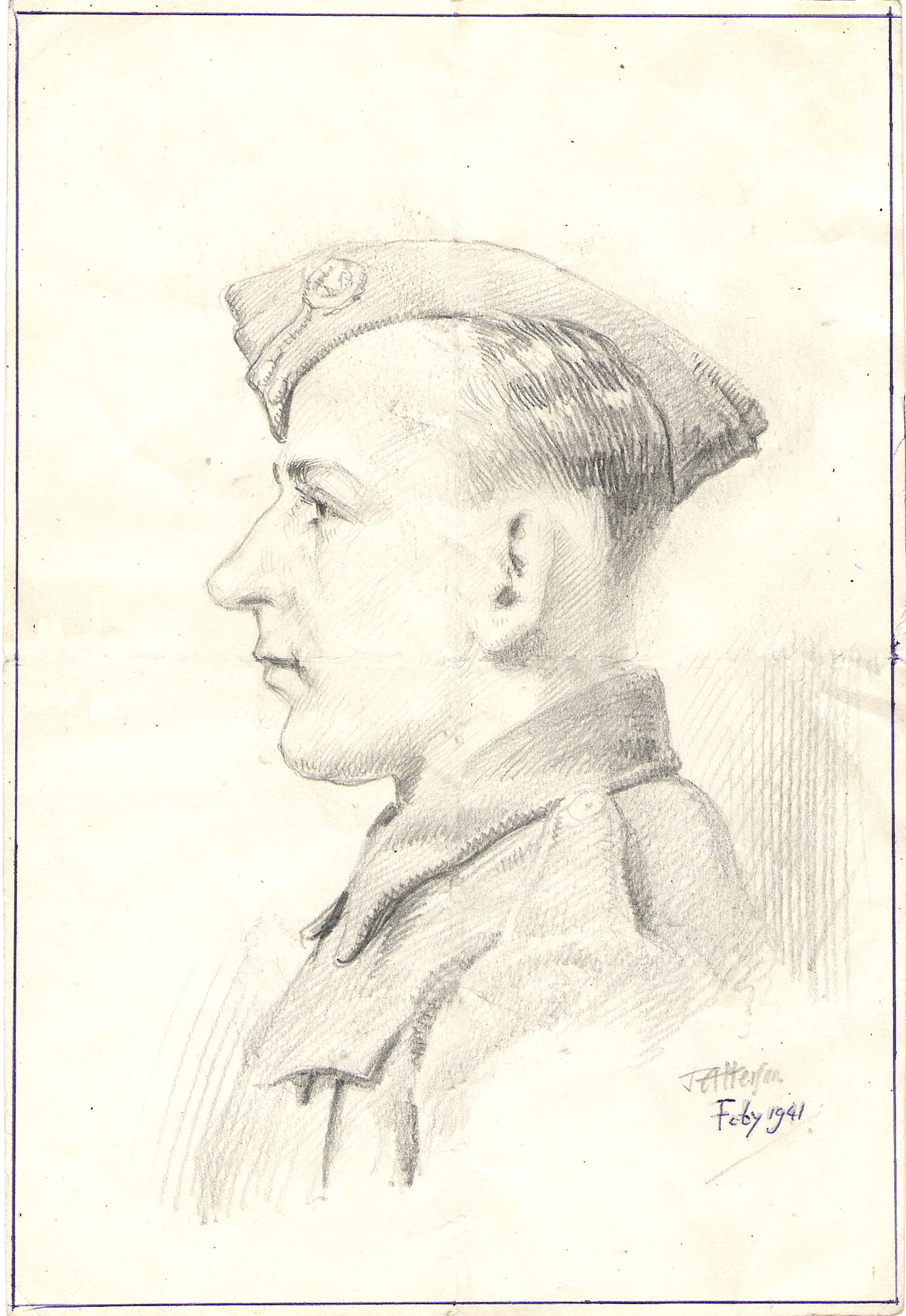 1941-02 Sketch of Frank Hill